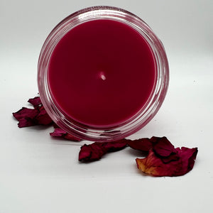 pink wax in jar
