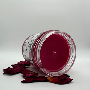 pink wax in jar